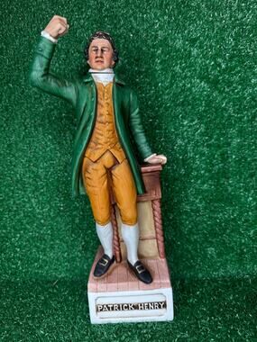 Vintage 1976 McCormick Patrick Henry Patriots Series Empty Whiskey Decanter